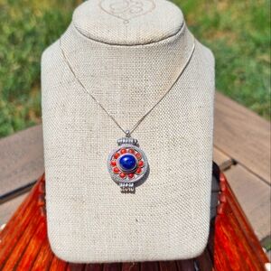 Boho 925 silver poison locket